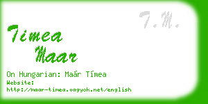 timea maar business card